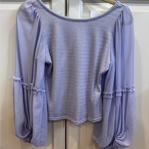 Anthropologie Textured Purple Top